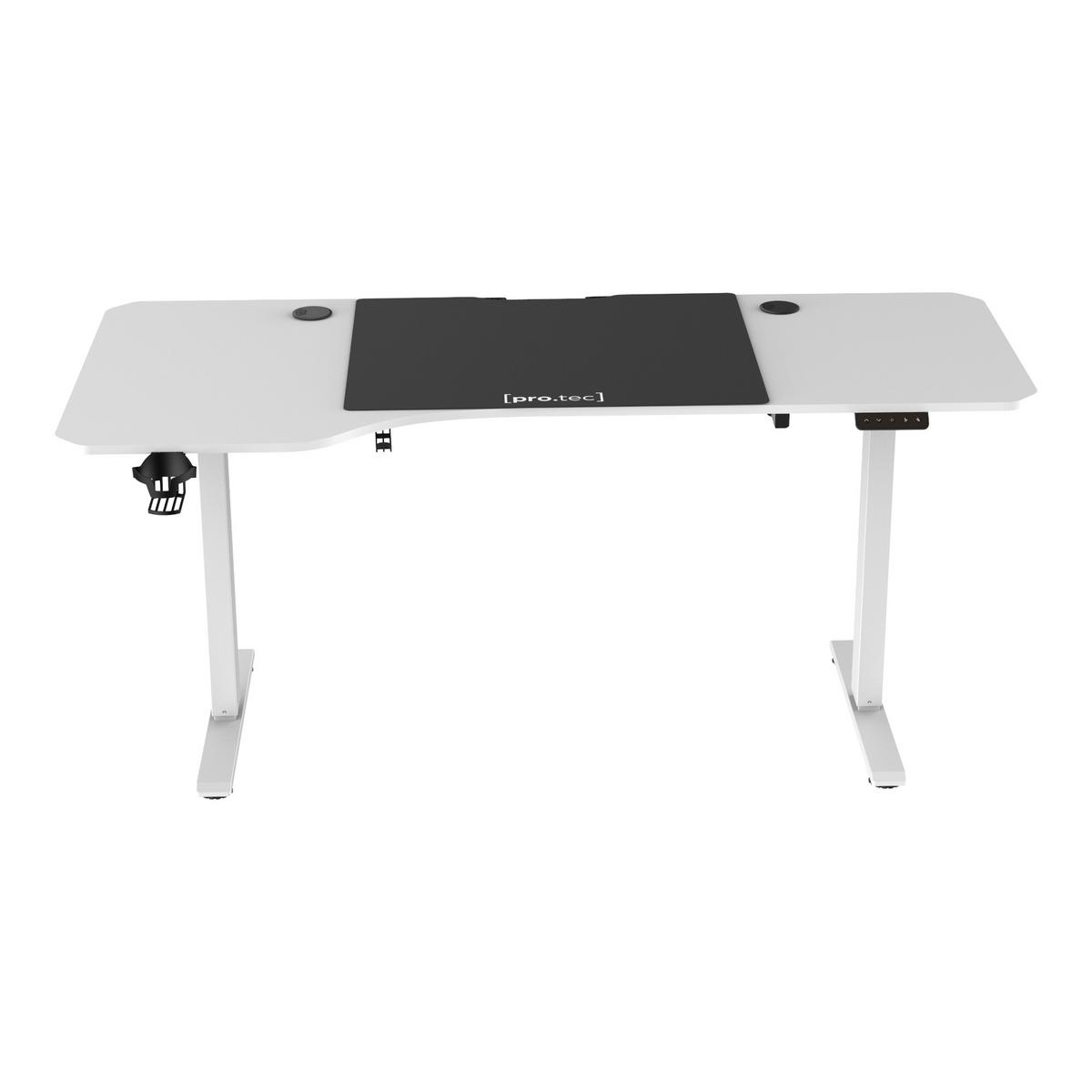 VERSTELLBARER TISCH Stryn - Weiß, Holzwerkstoff/Metall (75/160/117cm) - pro.tec