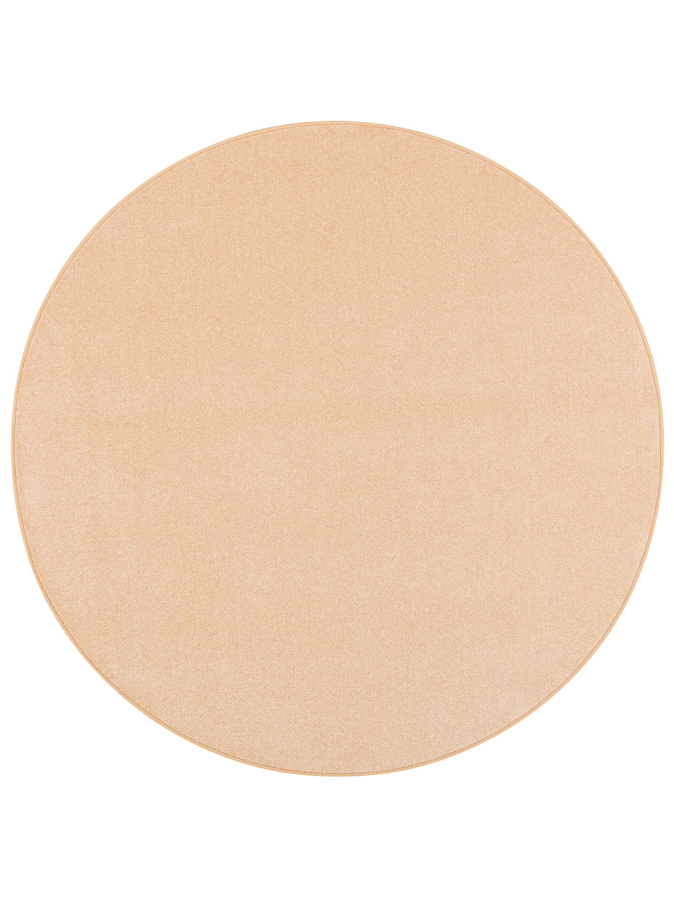 TREND VELOURS TEPPICH JOY RUND - Beige, Textil (200/200cm) - Snapstyle