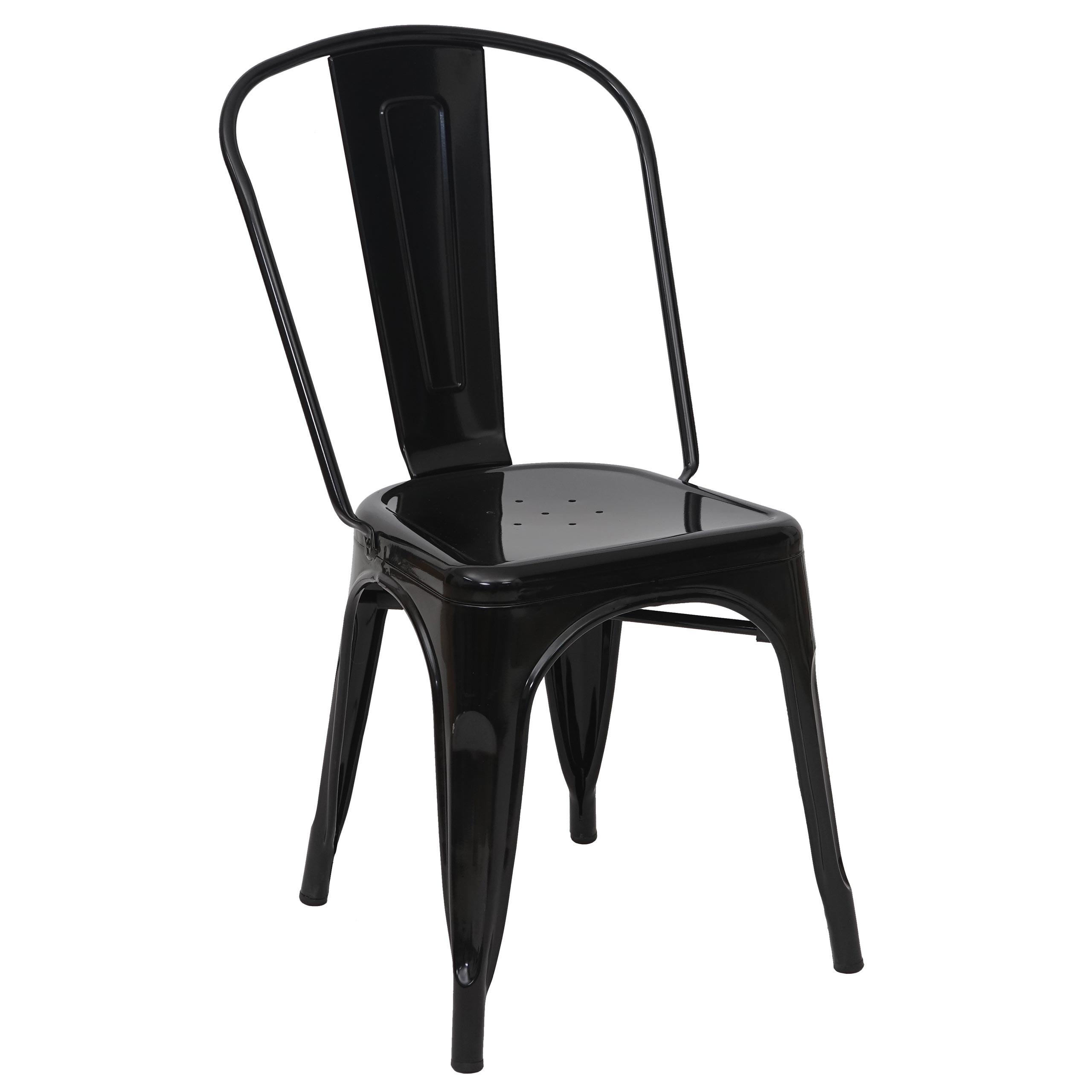 STUHL METALL Schwarz - Schwarz, Metall (45/87/43cm) - MCW