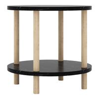 BEISTELLTISCH Ves - Schwarz, Holzwerkstoff (42/42/49cm) - [en.casa]