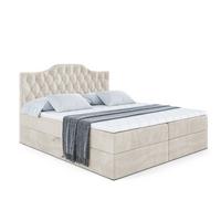 BOXBETT mit Matratze H4 und Lattenrost - VILA-1 - 180x200 cm - H4 - Ecru - Ecru, Holzwerkstoff (180/200cm) - ALTDECOR