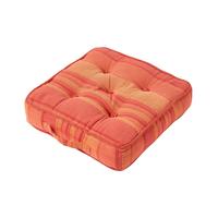 SITZKISSEN Morocco terracotta gestreift 40/40/8 cm - Terracotta, Textil (40/40/8cm) - Homescapes