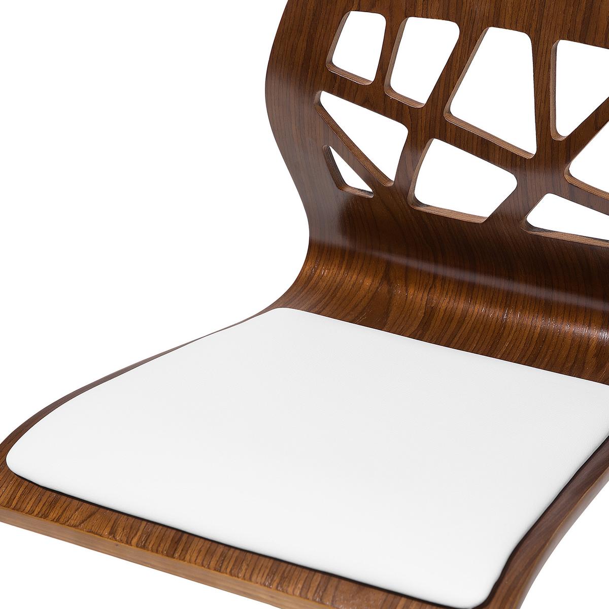 BARHOCKER 2er-Set Braun Petersburg - Silberfarben/Braun, Kunststoff (42/112/42cm) - Beliani