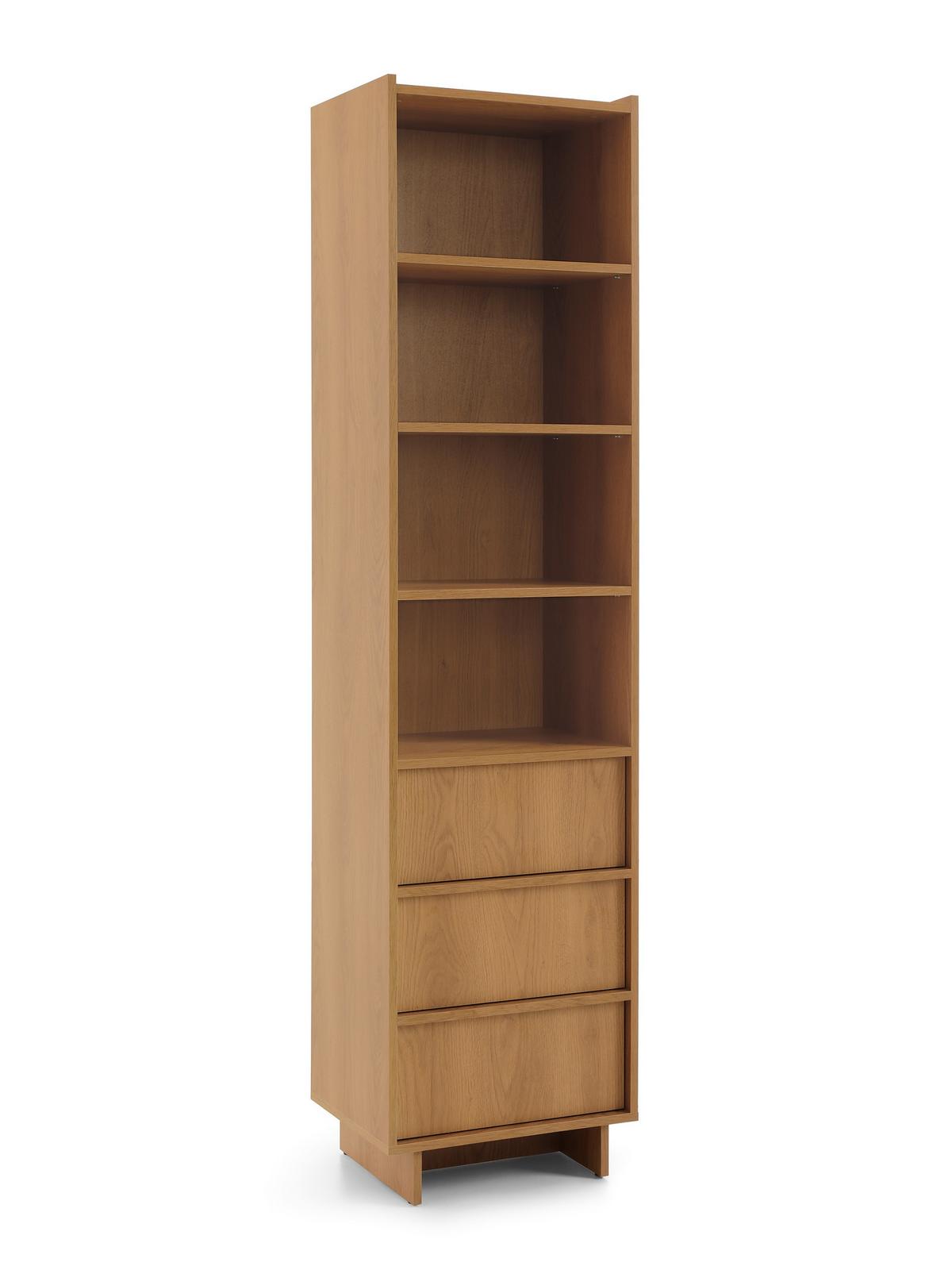 BÜCHERREGAL ZENITH 50/201/39 cm Wohnzimmerregal Hochschrank Regal Braun - Braun, Holzwerkstoff (50/201/39cm) - MASSENO