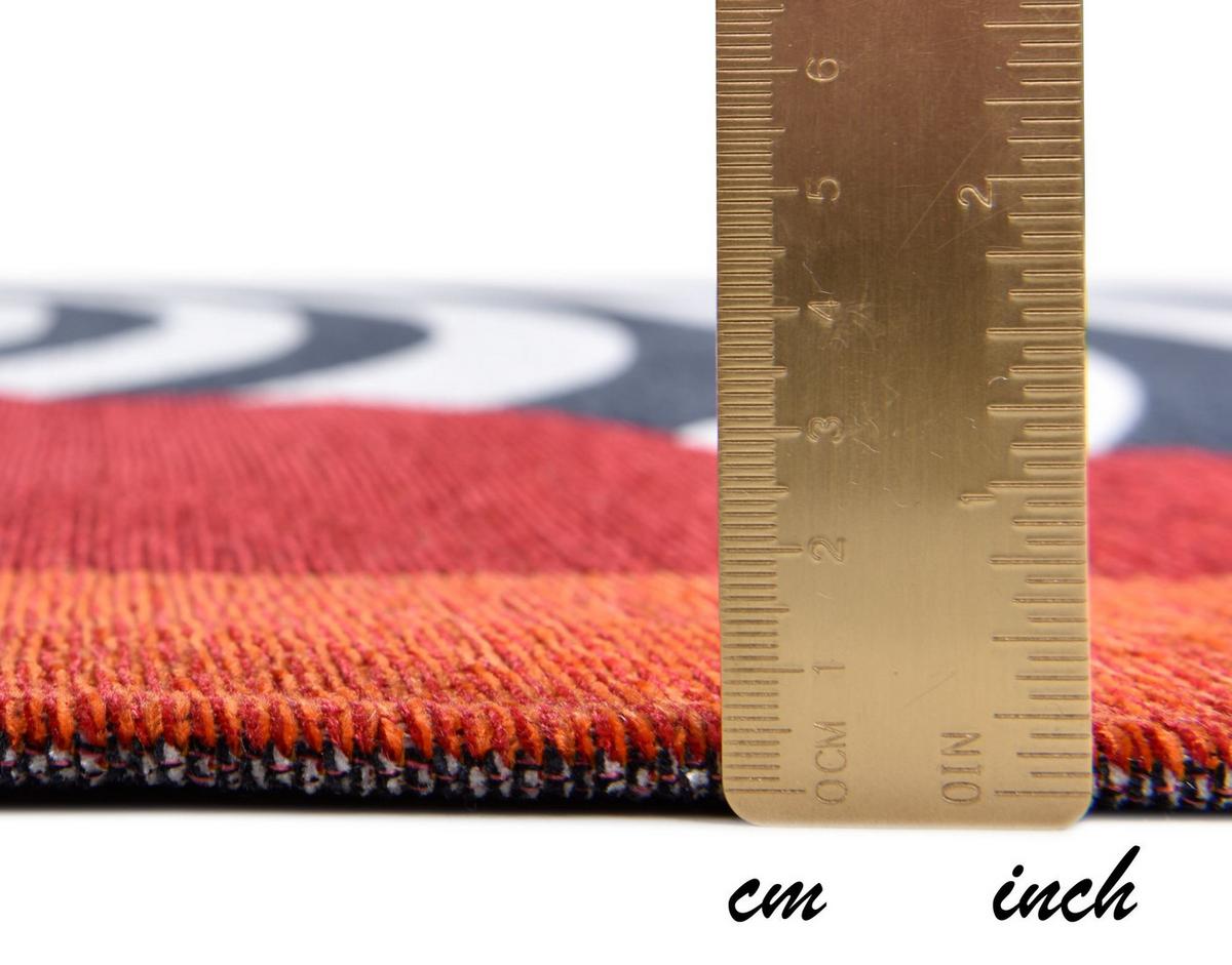FLACHWEBETEPPICH Cosima 100x100 cm - Rot, Textil (100/100cm) - Gino Falcone