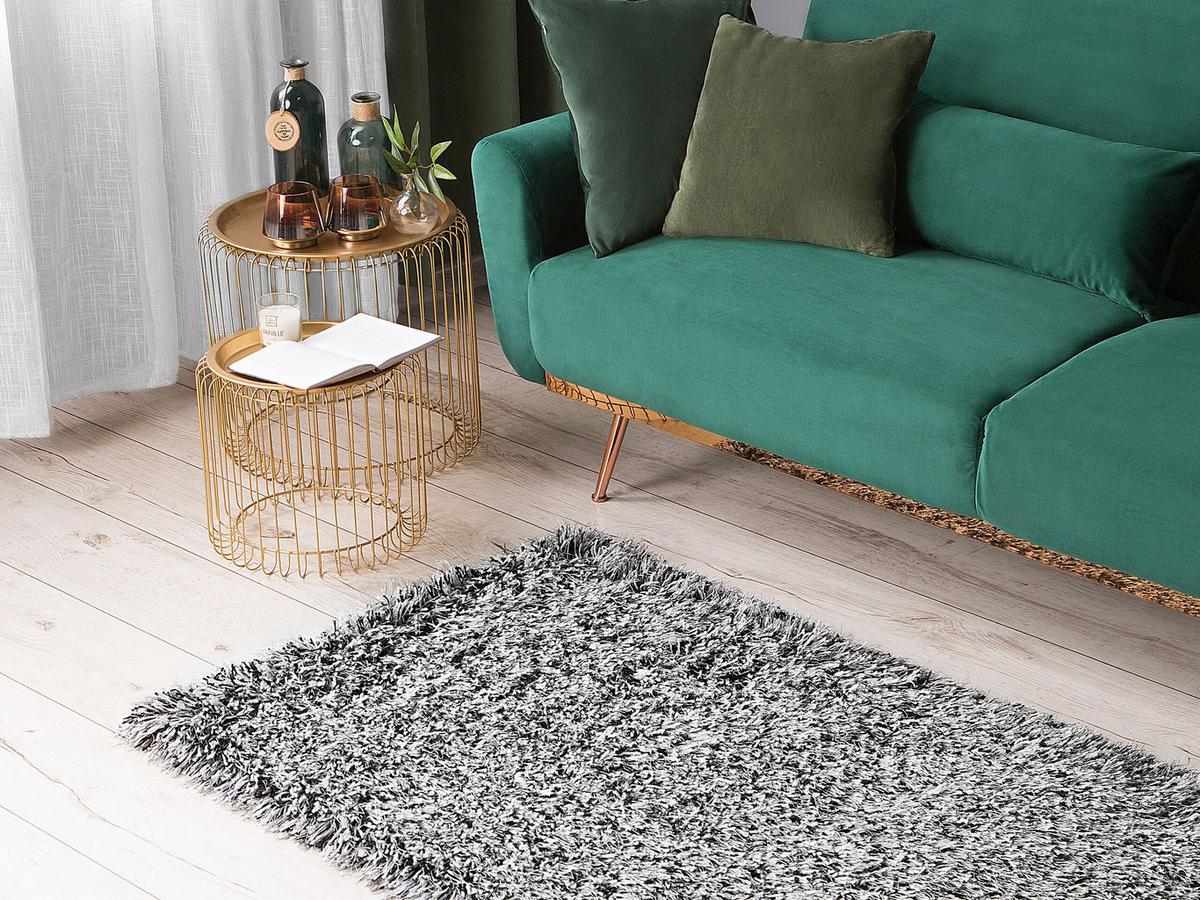 SHAGGY-TEPPICH Cide 150/80 cm - Schwarz, Kunststoff (80/150cm) - Beliani