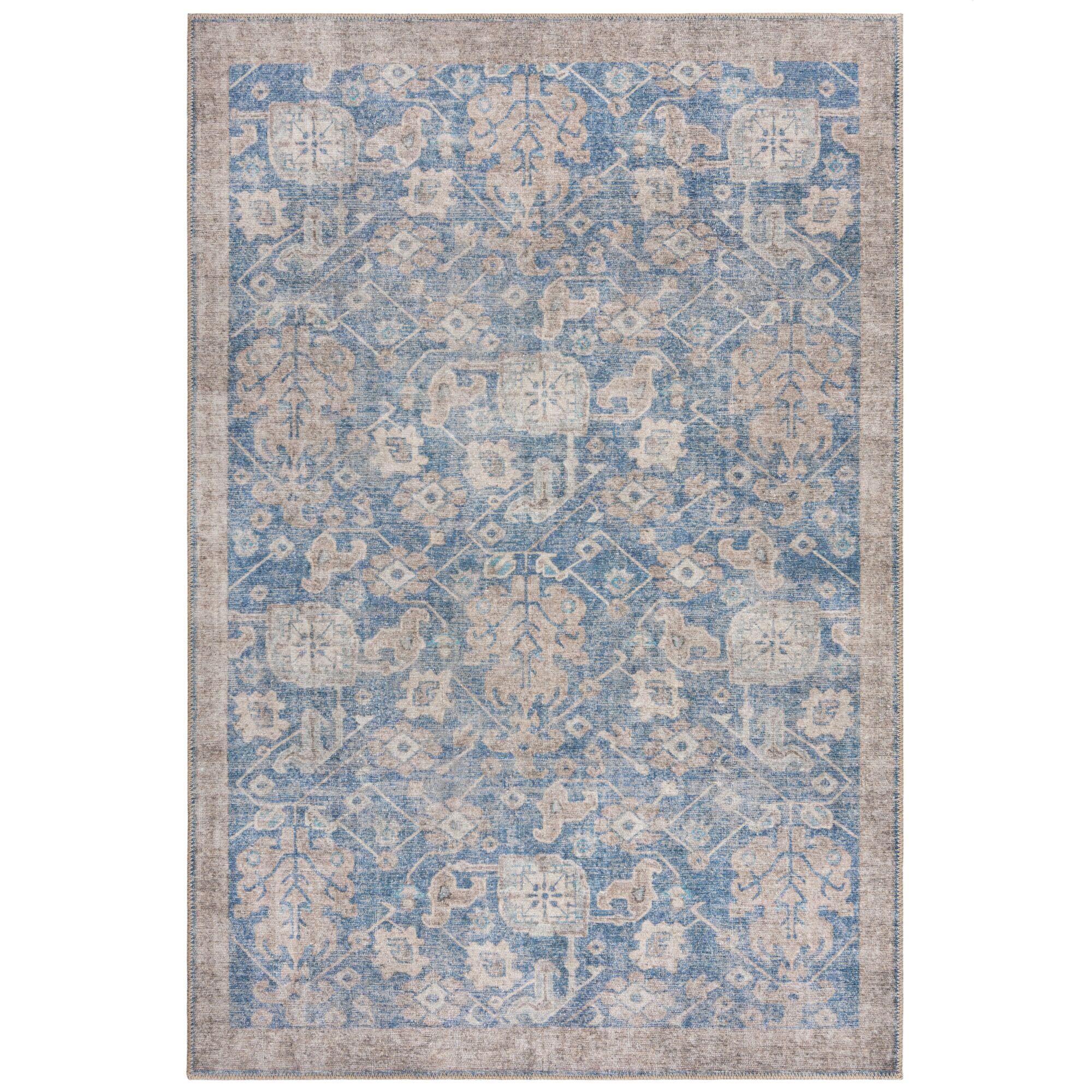 TEPPICH Waschbar HURST, orientalisch, Blau, 115 x 170 cm - Blau, Textil (170/115cm) - KADIMA DESIGN