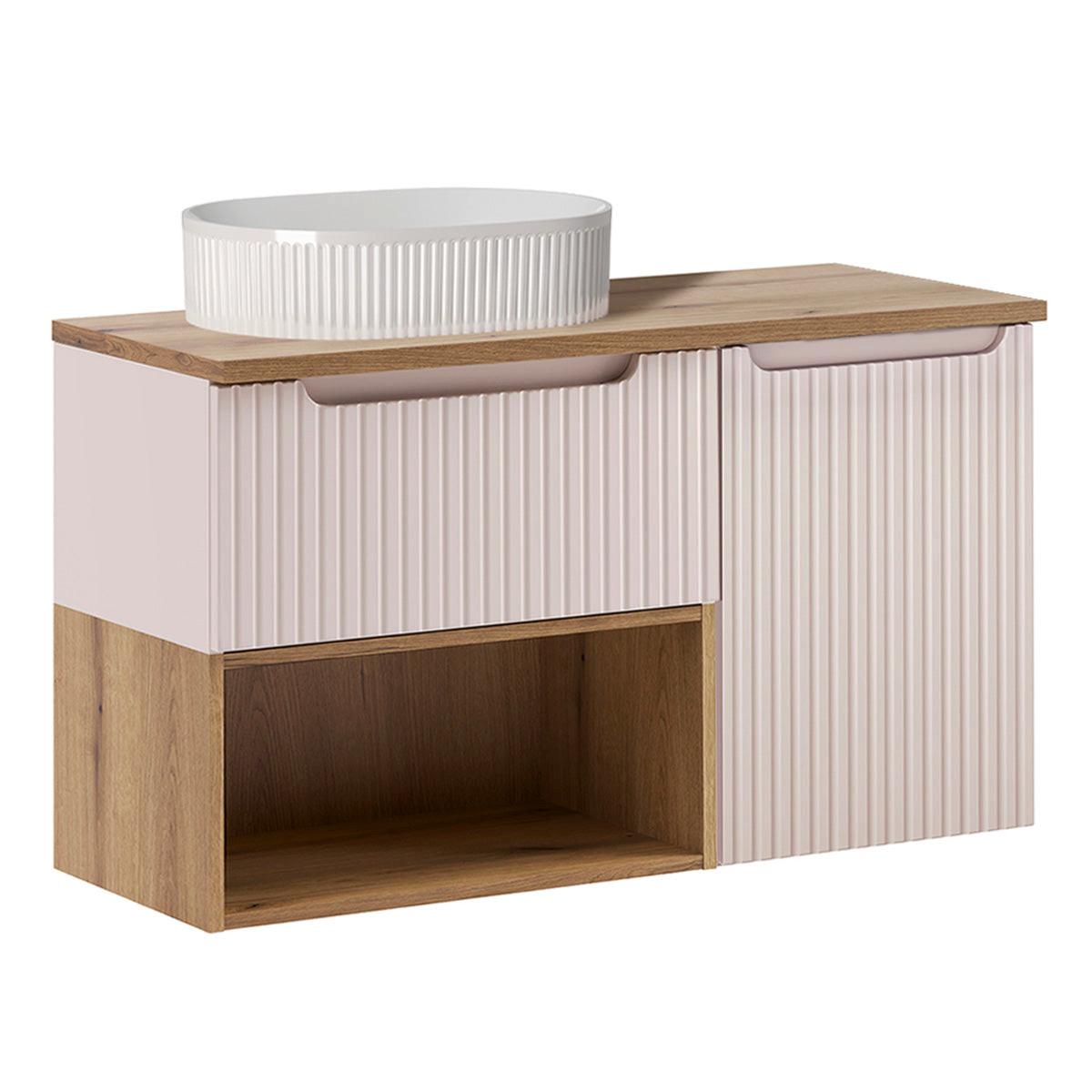 WASCHTISCH 100.4cm Riva Kaschmir - Beige, Holzwerkstoff (100.4/60/40cm) - Petits-meubles
