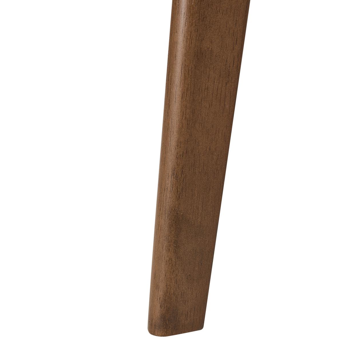 ESSZIMMERSTUHL 2er Set Holz Dunkelbraun/Cremeweiß Hope - Dunkelbraun/Weiß, Holz (51/77/49cm) - Beliani