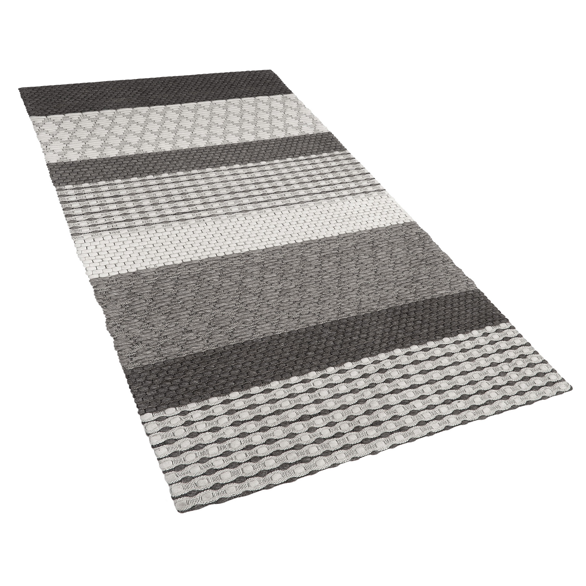 KURZFLOR-TEPPICH Akkaya 150/80 cm - Grau, Textil (80/150cm) - Beliani