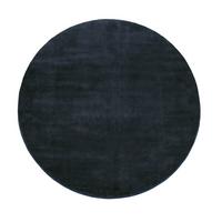 KURZFLORTEPPICH, einfarbig, Marineblau, Ø 200 cm - Blau, Textil (200/200cm) - KADIMA DESIGN