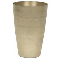 BLUMENVASE Aluminium gold Amrit - Goldfarben, Metall (31cm) - Beliani