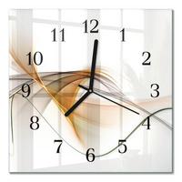 WANDUHR aus Glas 30x30 cm - Abstraktion - Multicolor, Glas (30/30/0.4cm) - TULUP
