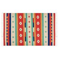 KELIM-TEPPICH Margara 200/140 cm - Multicolor, Textil (140/200cm) - Beliani