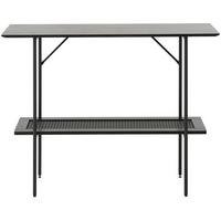 SCHMINKTISCH Mogest 100 cm - Dunkelbraun/Schwarz, Holzwerkstoff/Metall (100/75/37cm) - Selsey