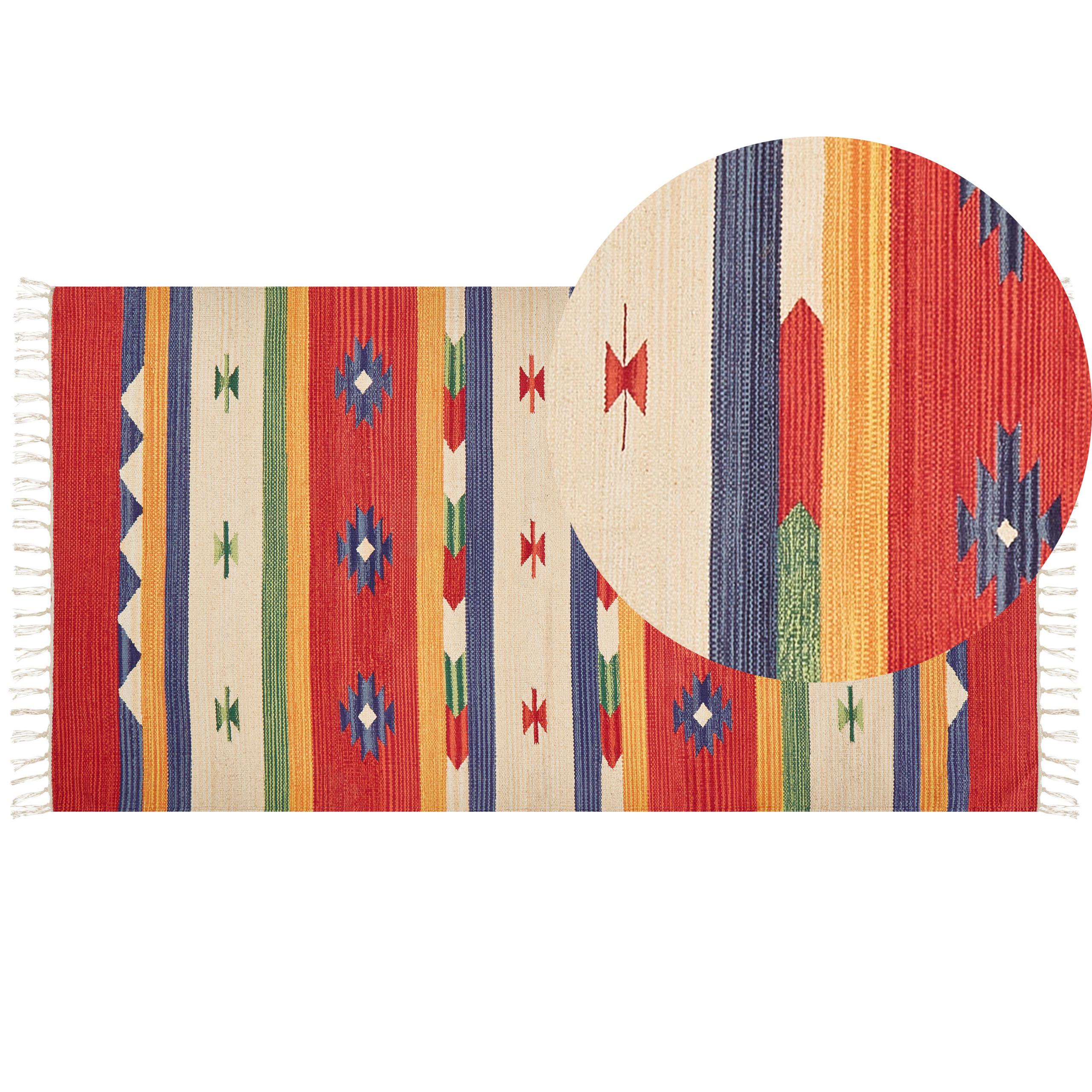 KELIM-TEPPICH Alapars 150/80 cm - Multicolor, Textil (80/150cm) - Beliani