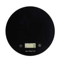 KÜCHENWAAGE mit LCD Display - Schwarz, Glas (20/1.6/20cm) - Intirilife