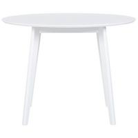 ESSTISCH 100/100/75 cm Weiß Rund Roxby - Weiß, Holzwerkstoff (100/100/75cm) - Beliani