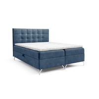 BOXBETT Candela - Blau, Holzwerkstoff/Textil (160/200cm) - Fun Möbel