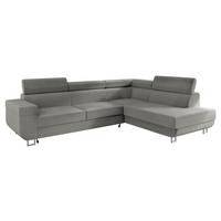 ECKSOFA Fonti, Seite: Rechts - Hellgrau, Holz/Textil (253/188cm) - MIRJAN24