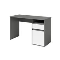 SCHREIBTISCH REGIS 120x53x75,5 cm Bürotisch Computertisch, Graphitfarben - Graphitfarben, Holzwerkstoff (53/120/75.5cm) - MASSENO