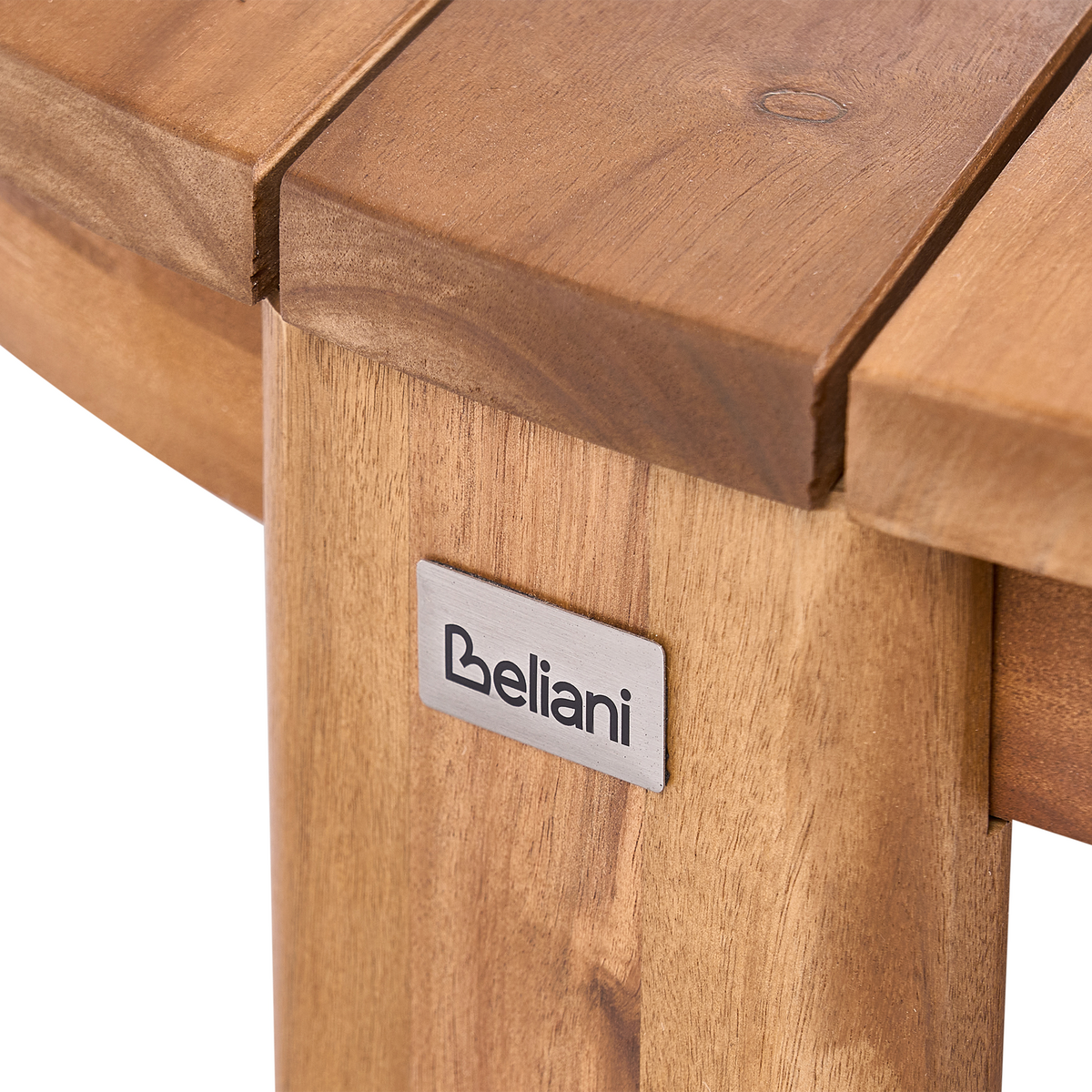 OUTDOOR-COUCHTISCH 135/90 cm Akazienholz Braun Arzello - Braun, Holz (135/90/24cm) - Beliani