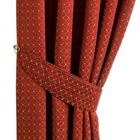 RAFFHALTER Ornament 2er-Set - Rot, Textil (13/66cm) - Homescapes