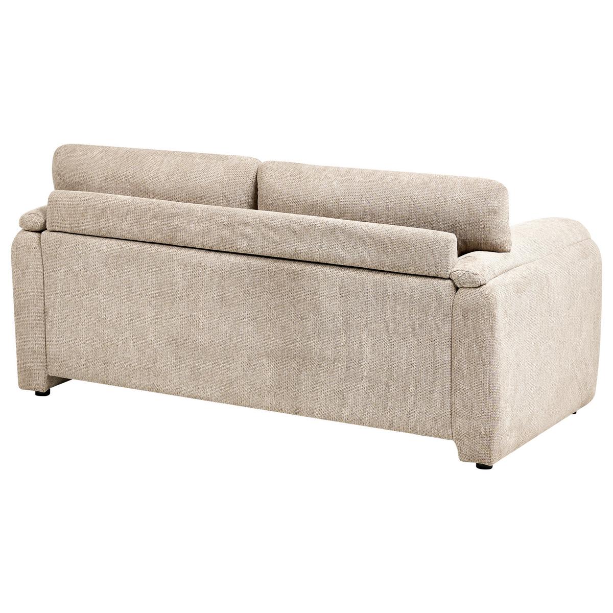 2-SITZER-SOFA Stoff Taupe Geta - Taupe, Textil (175/77/88cm) - Beliani
