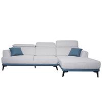 SOFA L-FORM Hellgrau - Hellgrau, Textil (277/170cm) - MCW