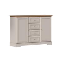 SIDEBOARD Dulci Kaschmir und Holz - Beige, Holzwerkstoff (124.7/91.5/46.2cm) - Petits-meubles
