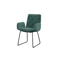 STUHL NEW CHARME Smaragdgrün Cord (1er-Set) - Smaragdgrün, Textil (59/87/66cm) - KAWOLA