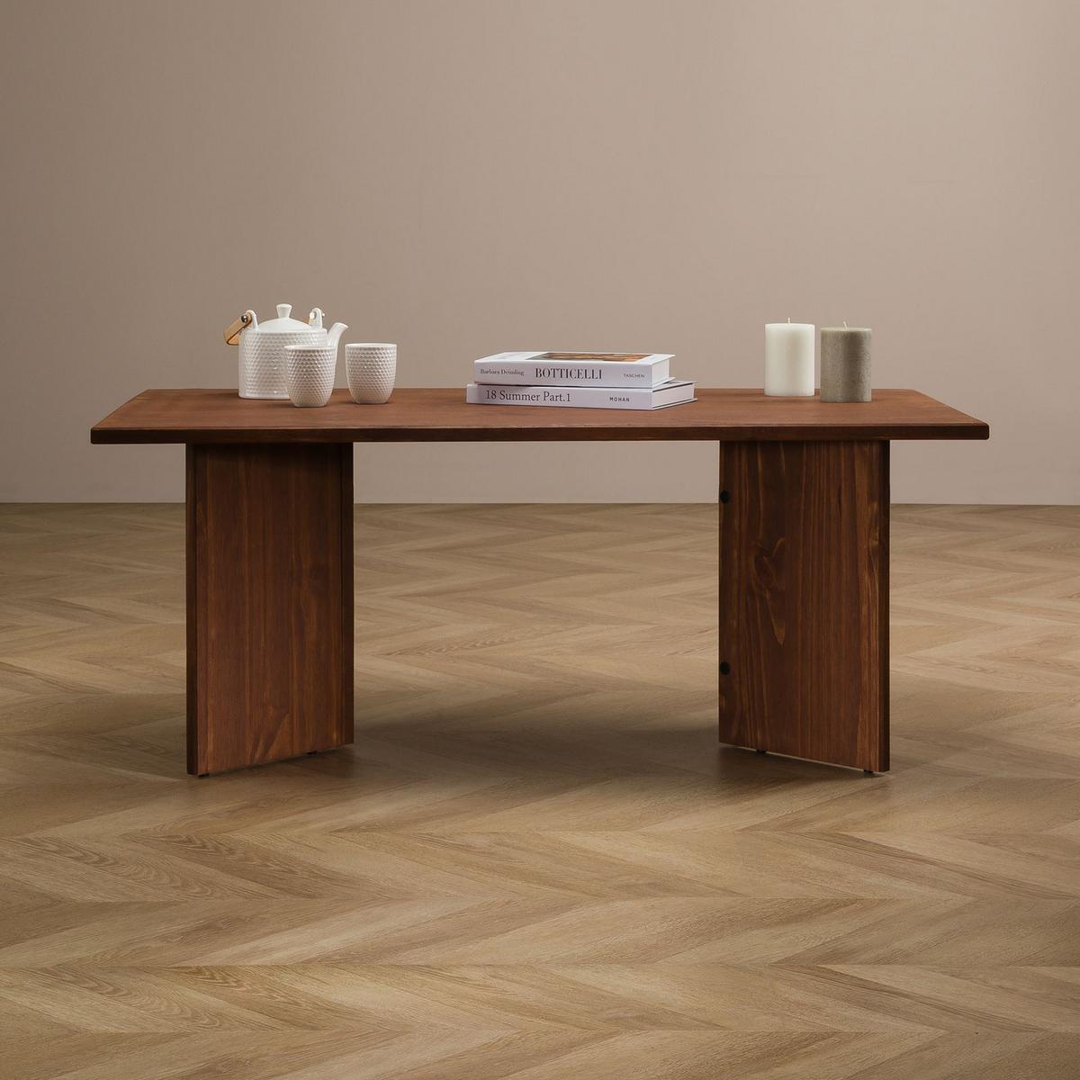 COUCHTISCH MESA dunkelbraun - Dunkelbraun, Holz (60/110/45cm) - IDIMEX