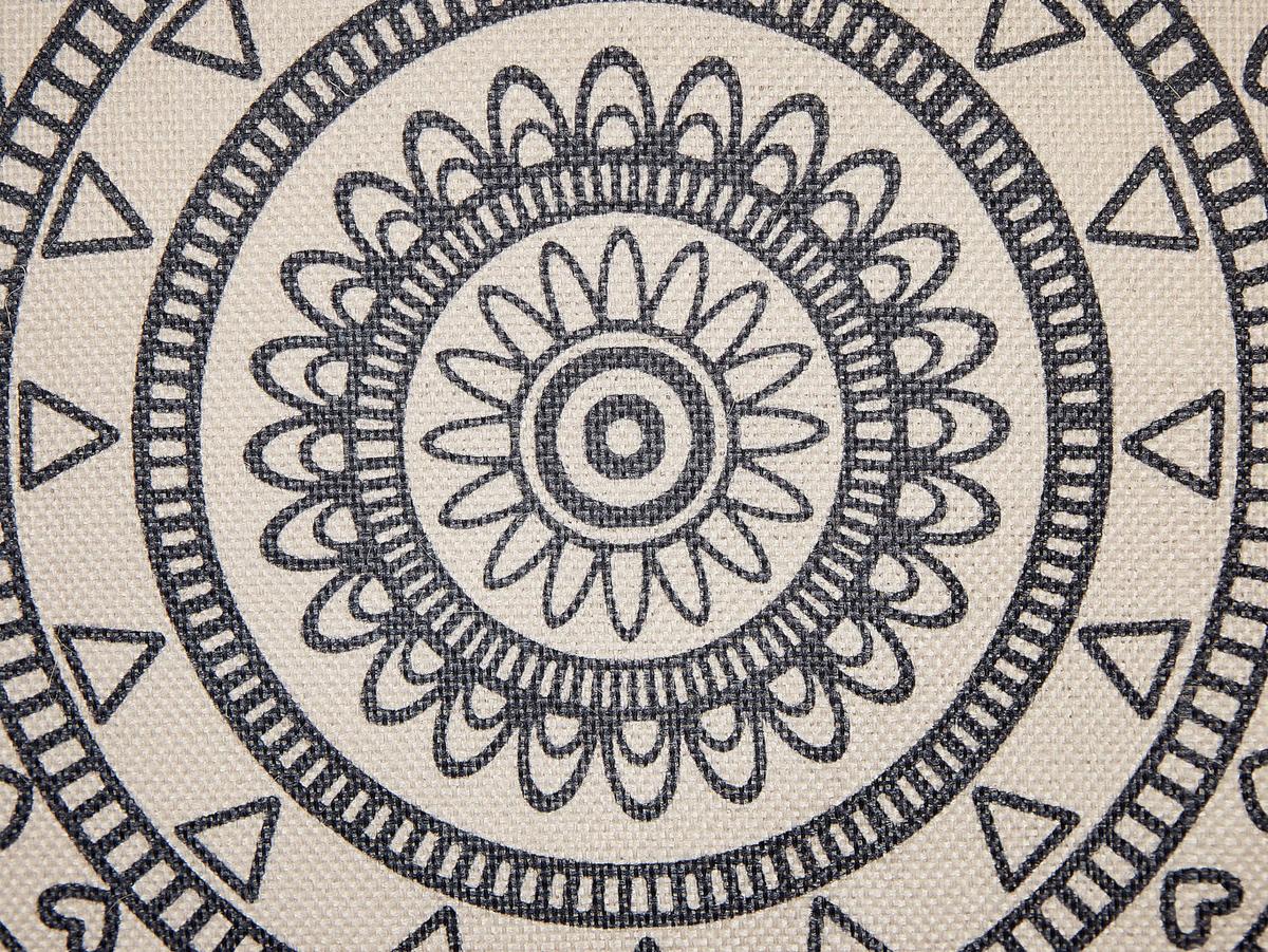 DEKOKISSEN 2er-Set Beige 45/9 cm Geranium - Beige, Textil (45/9cm) - Beliani