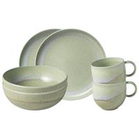FRÜHSTÜCKS-SET Perlemor Alga grün 6-tlg. - Grün, Keramik (28/22/38cm) - like.Villeroy & Boch