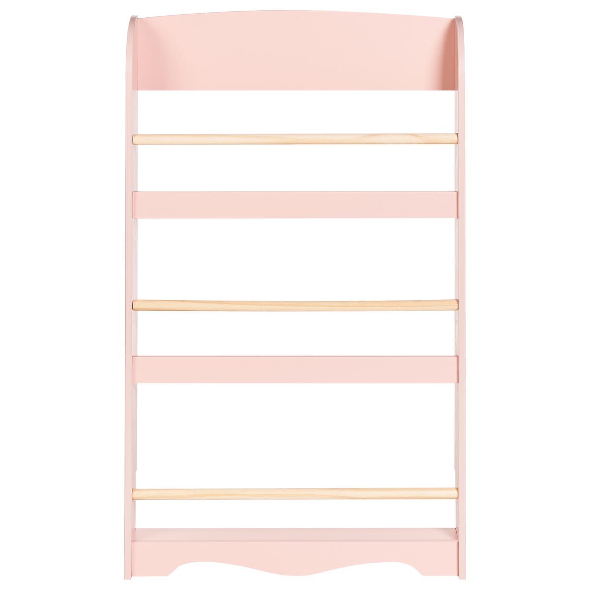 WANDREGAL 100 cm Pastellrosa Liloet - Pink, Holzwerkstoff (60/100/12cm) - Beliani