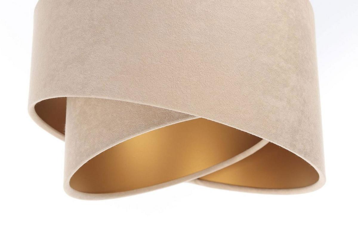 HÄNGELEUCHTE Gold 30/18 cm - Beige, Kunststoff (30/0.3/18cm) - ONZENO