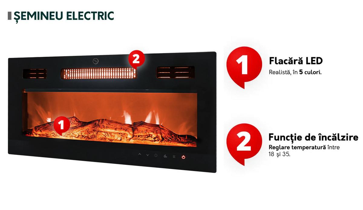 TV-LOWBOARD Govi Bis 180 EF mit Kamin - Nussbaumfarben, Holzwerkstoff (180/33/32cm) - MIRJAN24