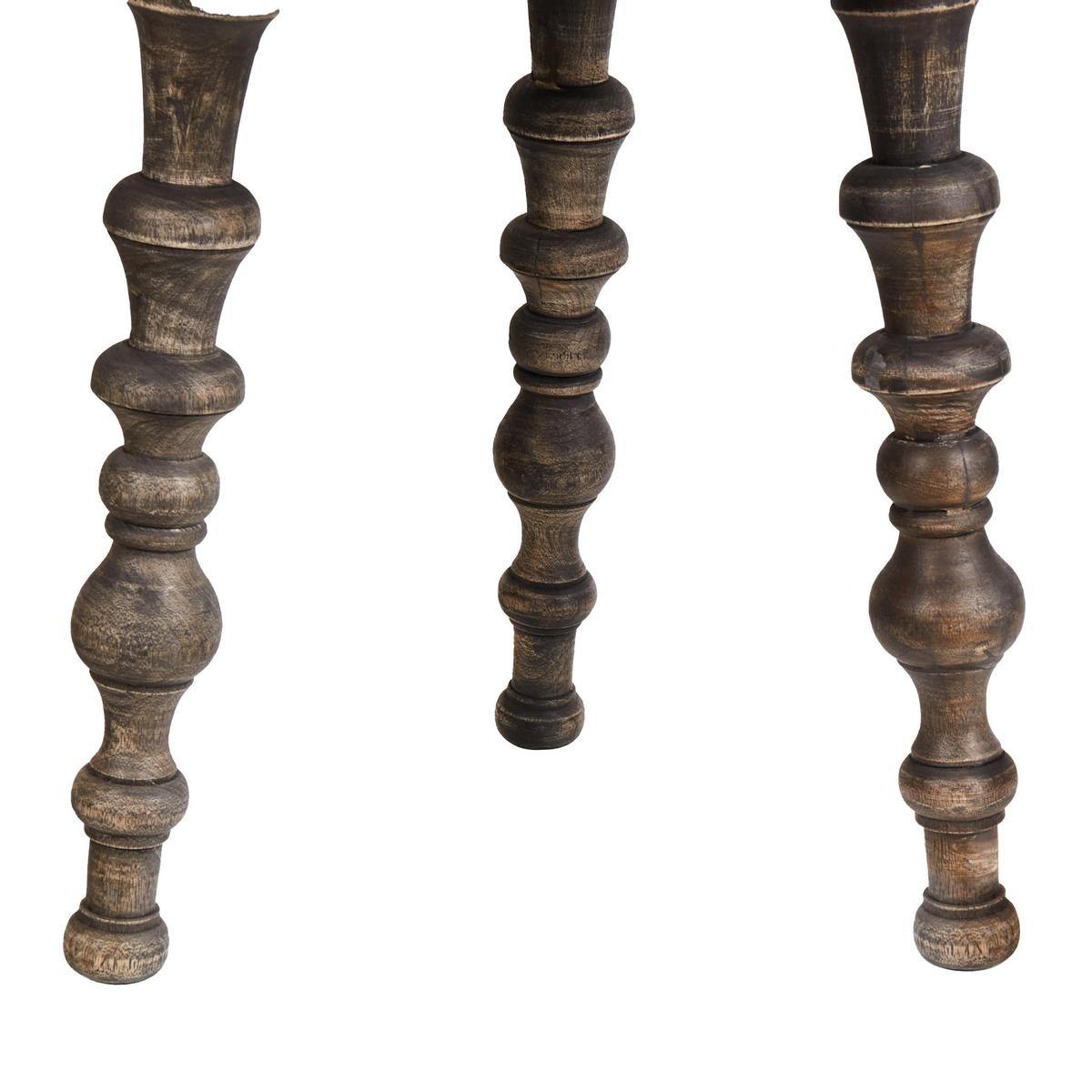 BEISTELLTISCH 2er-Set Mangoholz Dunkelbraun - Braun, Holz (46/46/44cm) - Beliani