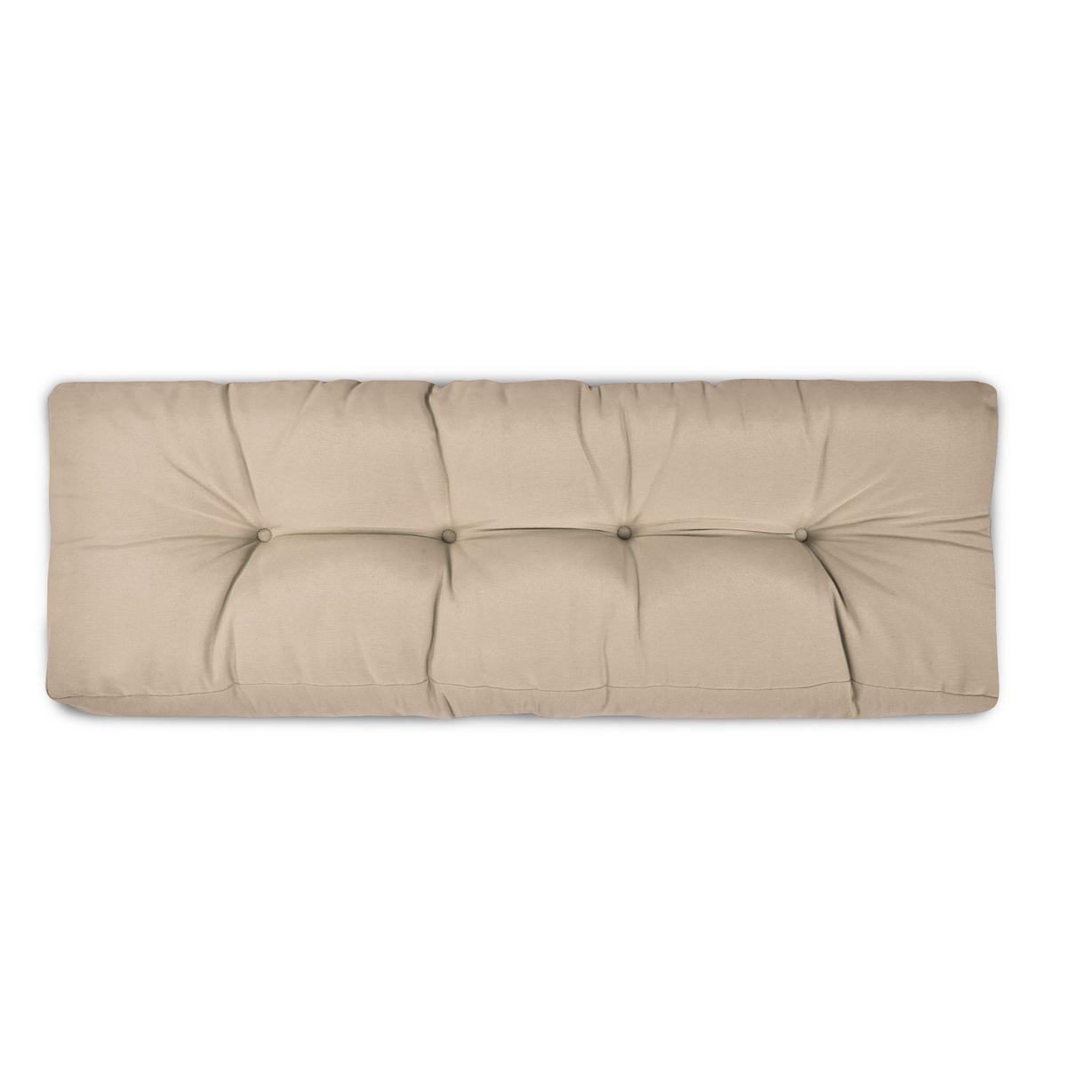 PALETTENKISSEN Eco Style Rücken 120/40/10 cm Natur - Beige, Textil (40/20/120cm) - Beautissu 