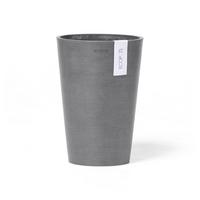BLUMENTOPF Pisa 14/20 cm Grau - Grau, Kunststoff (14/20cm) - Ecopots