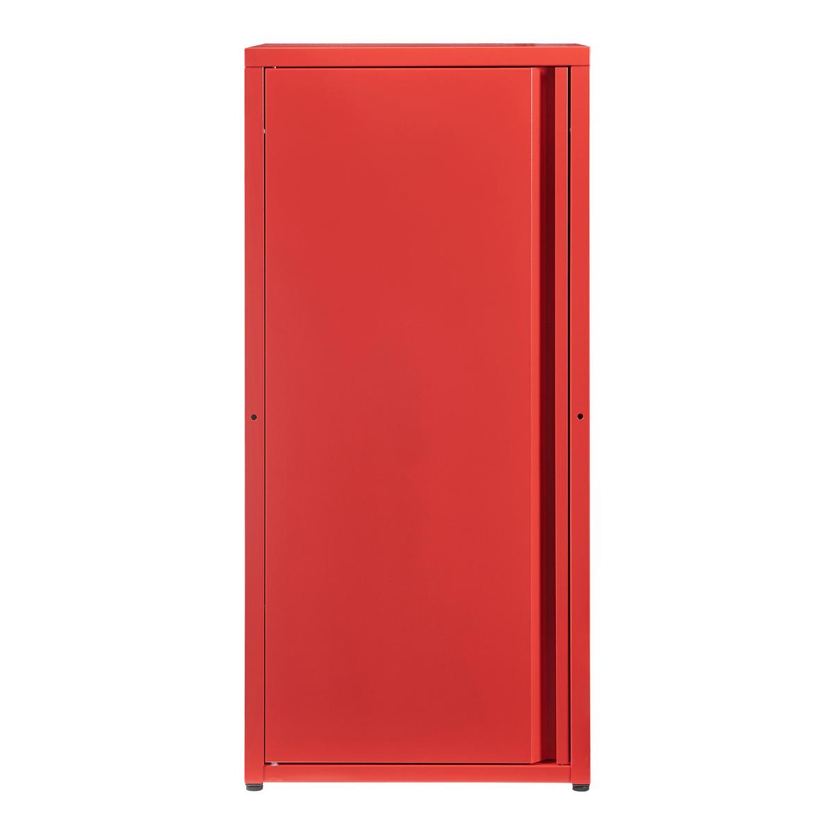 AKTENSCHRANK Burlöv - Rot, Metall (40/88/35cm) - [en.casa]
