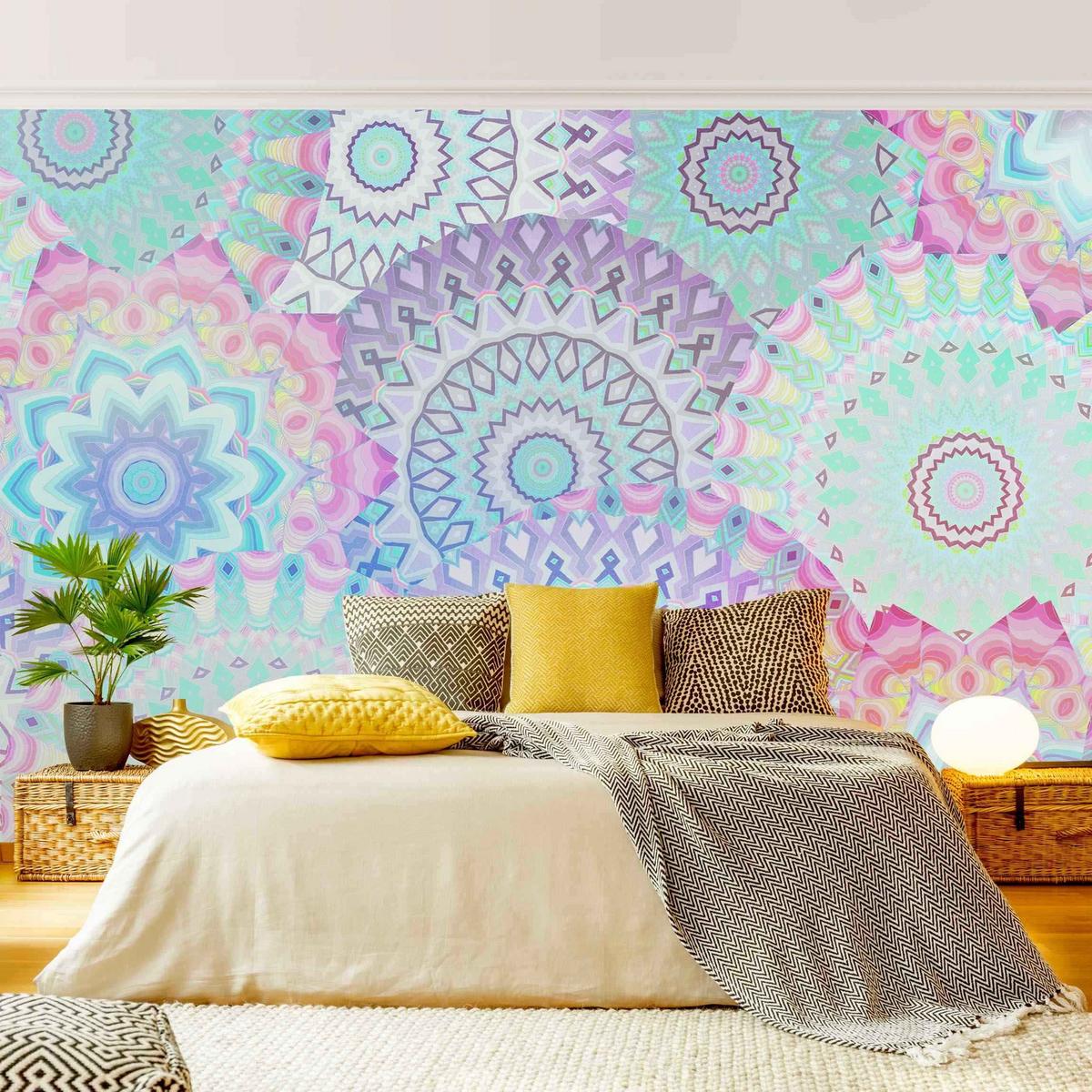 FOTOTAPETE Sommerträume Mandalas 288/190 cm - Multicolor, Papier (288/190cm) - Bilderwelten