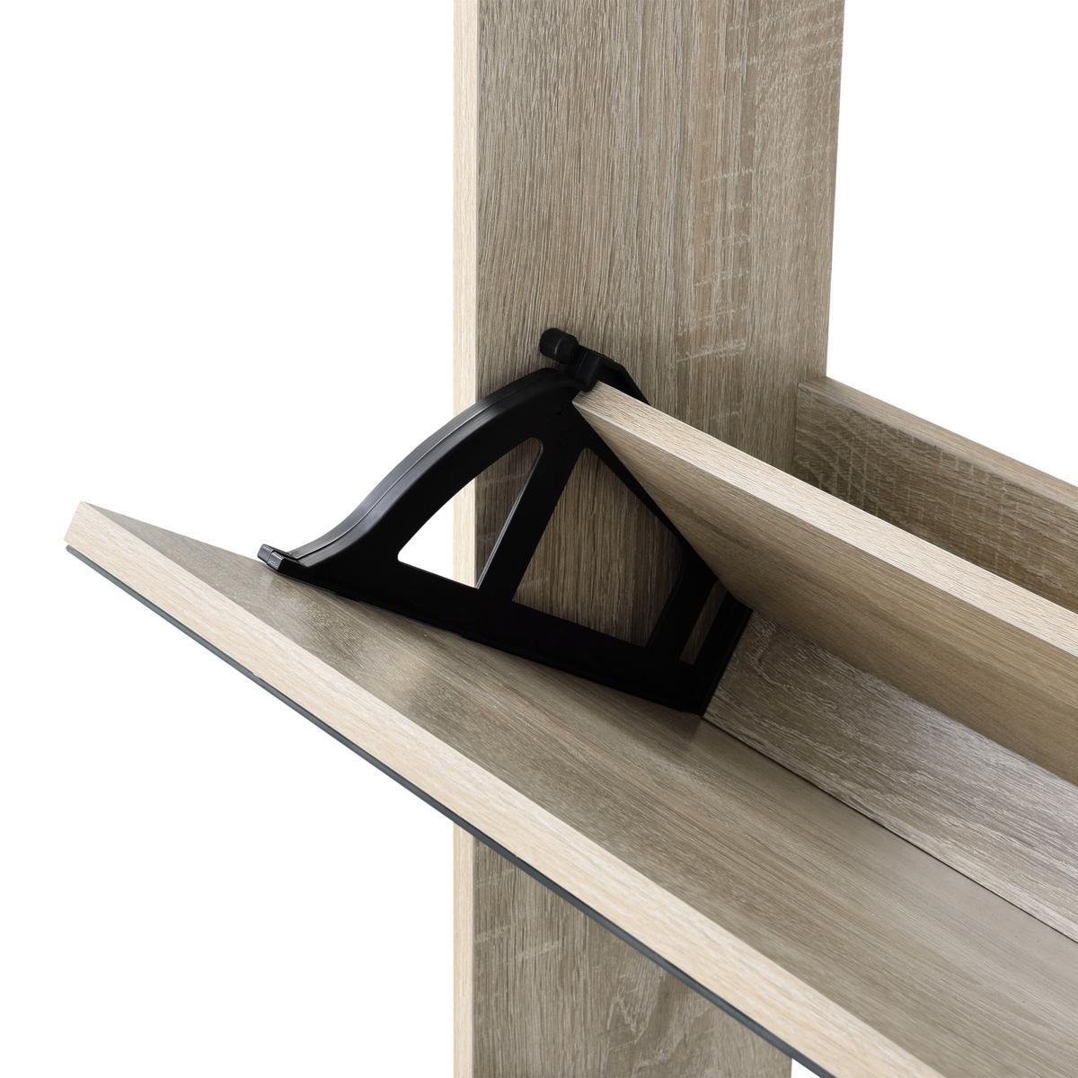 SCHUHKIPPER Lund - Sonoma Eiche, Holzwerkstoff (17/102.5/63cm) - [en.casa]