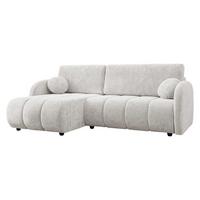 ECKSOFA Zara 2rLC - Schwarz/Naturfarben, Holz/Kunststoff (233/160cm) - MIRJAN24
