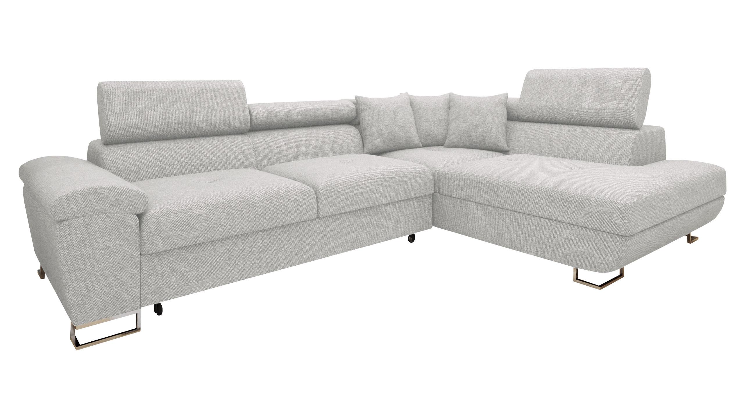 ECKSOFA Cotere, Seite: Rechts - Hellgrau, Holz/Textil (270/202cm) - MIRJAN24