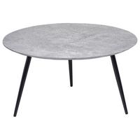 COUCHTISCH Betoneffekt/schwarz 79 cm Effie - Grau, Holzwerkstoff (79/61/40cm) - Beliani