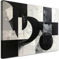 LEINWANDBILD 3D und geometrisch 45x30cm - Schwarz, Textil (45/30cm) - Feeby