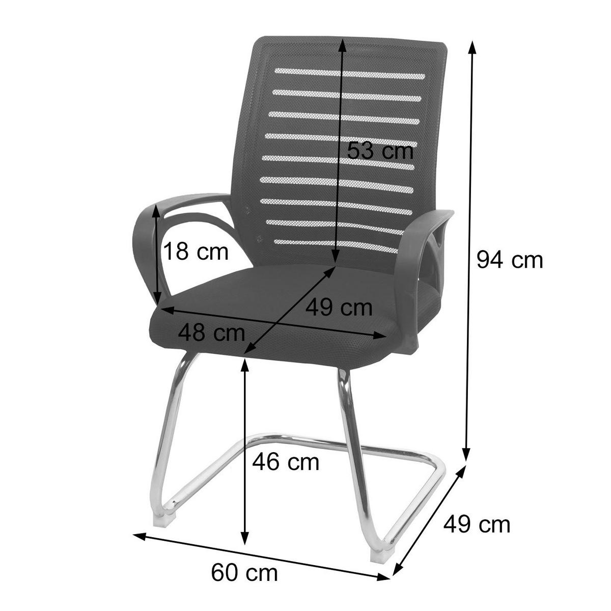 KONFERENZSTUHL Blau - Blau, Textil (60/94/49cm) - MCW