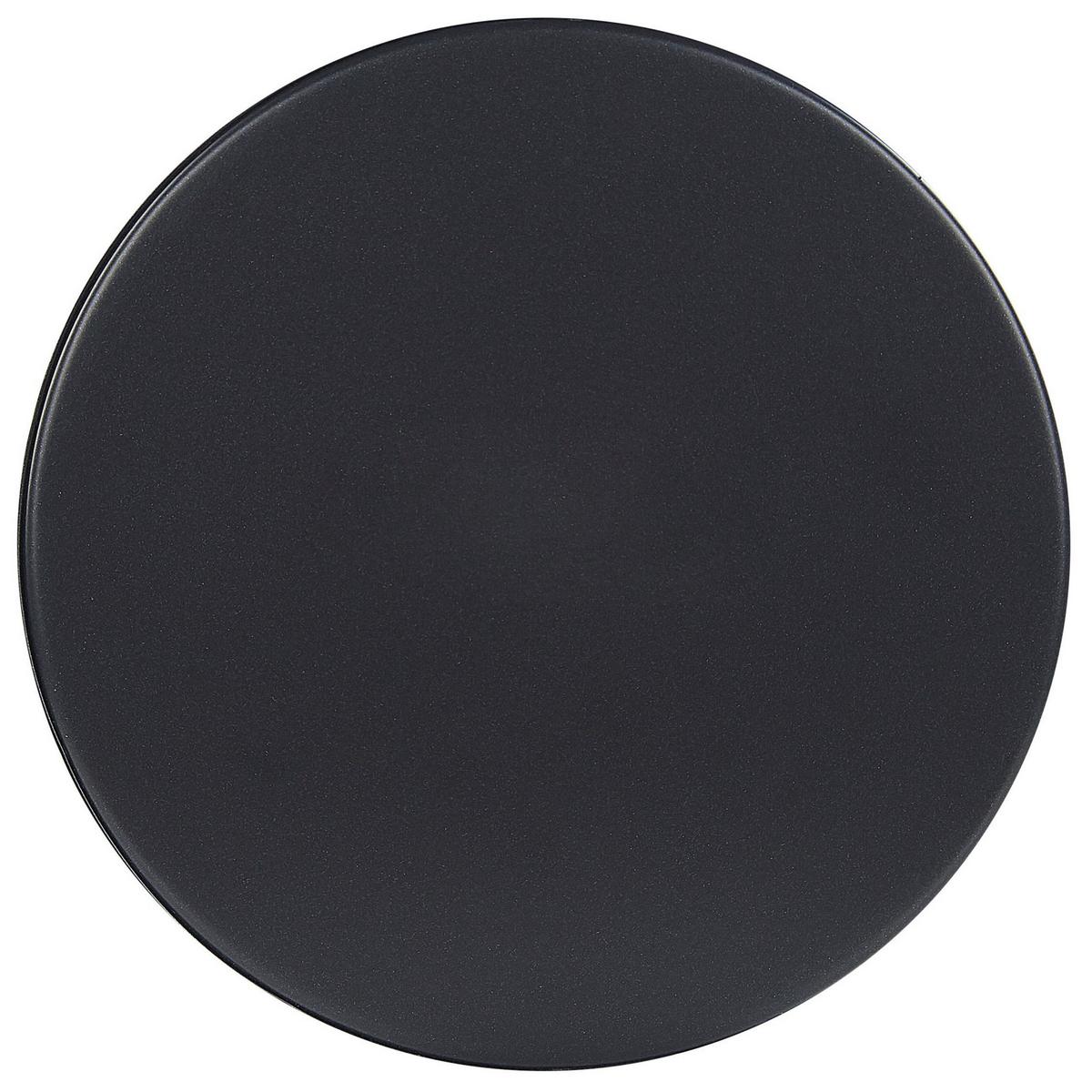 PFLANZENSTÄNDER Metall schwarz 28 cm Milea - Schwarz, Metall (28cm) - Beliani