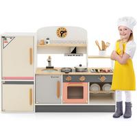 SPIELZEUGKÜCHE Multicolor - Multicolor, Holz (90/65/24cm) - COSTWAY